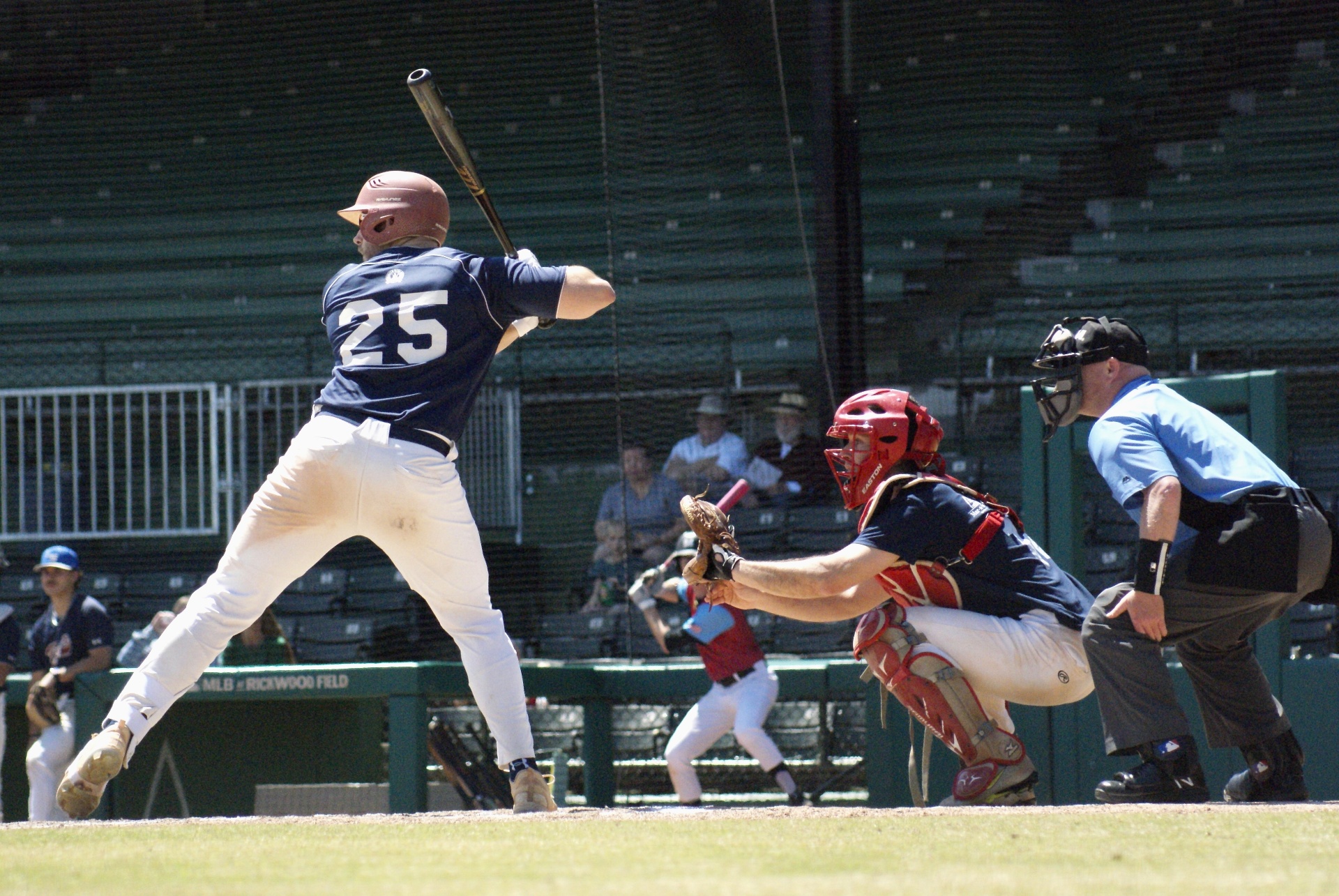 One of the WBL’s first at-bats at Rickwood Field.