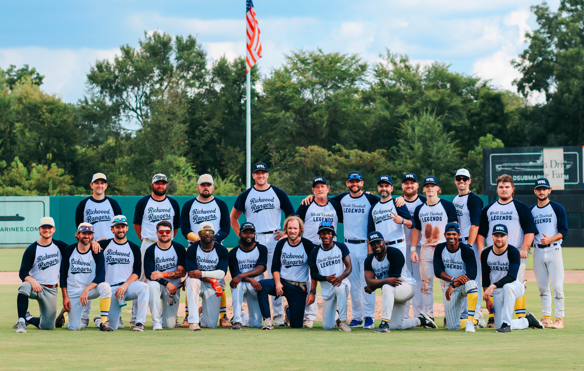 The Rickwood Rangers and The World Baseball Legends at Rickwood Field’s 115th Birthday Celebration.